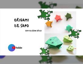 Sapo que pula: Origami